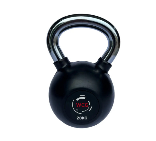 Гиря прогумована з хромованою ручкою WCG 20 кг