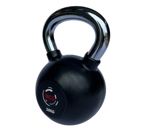 Гиря прогумована з хромованою ручкою WCG 20 кг