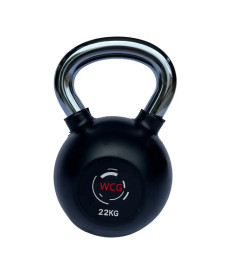 Гиря прогумована з хромованою ручкою WCG 22 кг