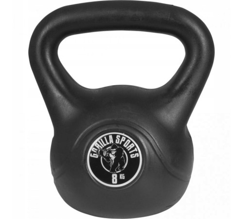 Гирі вінілові Gorilla Sports 8 кг, 10 кг, 12 кг