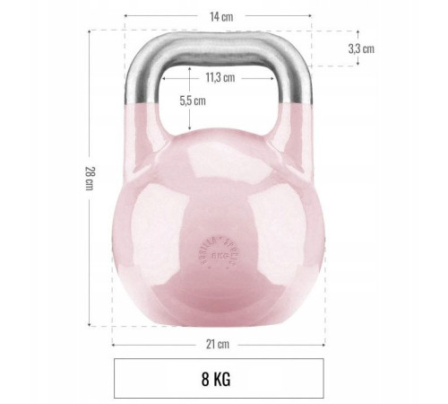 Гиря сталева Gorilla Sports 8 кг