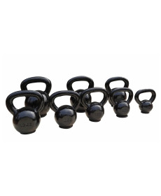 Гиря чавунна Toorx 24 кг з гумовою підставкою Black (KGV-24)