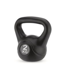 Гиря вінілова Gymtek 2 кг чорний