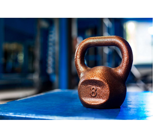 Гиря чавунна RN-SPORT 8 кг, коричнева