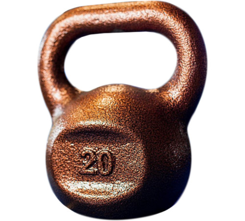 Гиря чавунна RN-SPORT 20 кг, коричнева