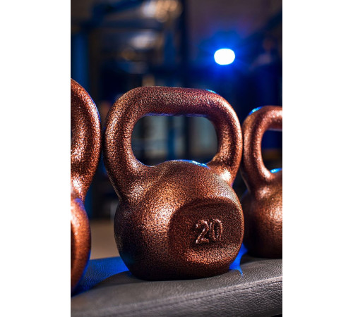 Гиря чавунна RN-SPORT 20 кг, коричнева