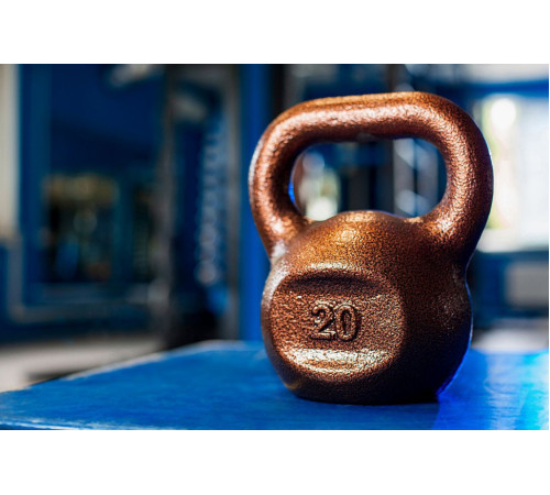 Гиря чавунна RN-SPORT 20 кг, коричнева