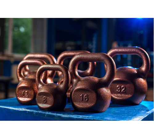 Гиря чавунна RN-SPORT 20 кг, коричнева