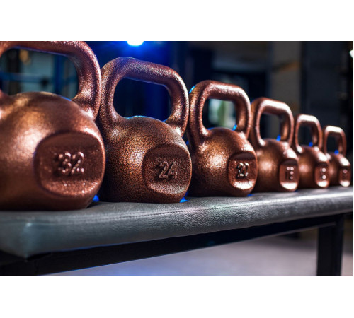 Гиря чавунна RN-SPORT 20 кг, коричнева