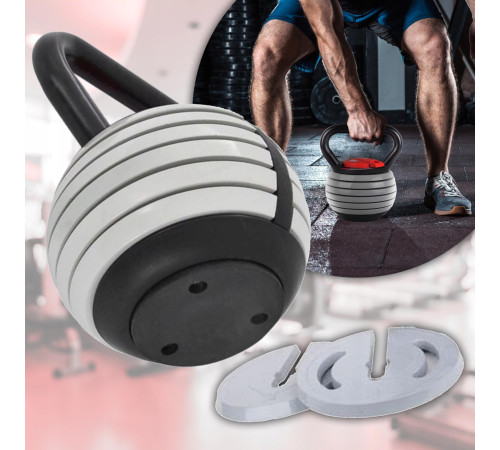 Гиря розбірна чавунна Fit4Med 3,5-18,1 кг