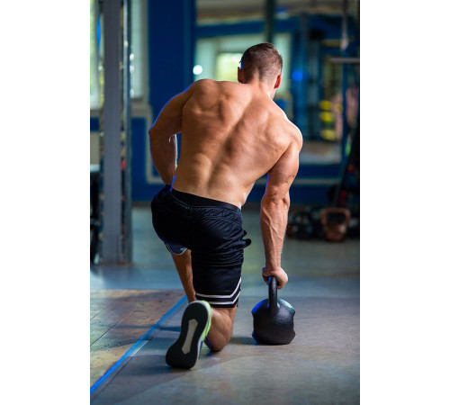 Гиря чавунна RN-SPORT 24 кг, чорна