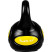 Гиря Movit Kettlebell Dumbbell - 4 кг, чорний / жовтий