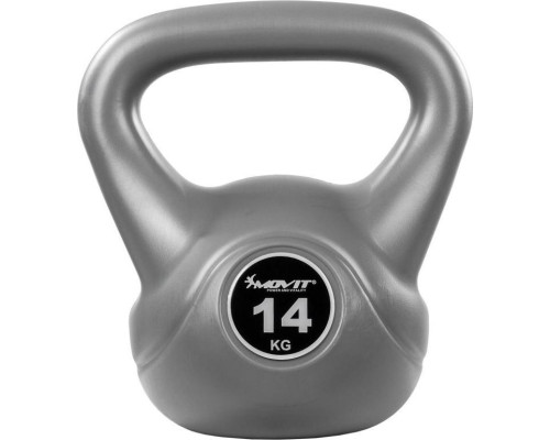 Гиря Movit Kettlebell Dumbbells сіра - 14 кг