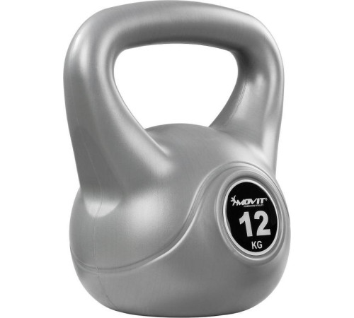 Гиря Movit Kettlebell Dumbbell сіра - 12 кг