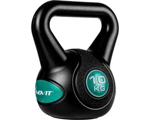 Гиря Movit Kettlebell - 10 кг, чорний / гас