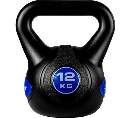 Гиря Movit Kettlebell - 12 кг, чорний / темно-синій