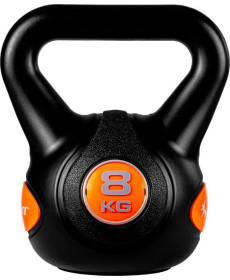 Гиря Movit Kettlebell Dumbbell - 8 кг, чорний / помаранчевий