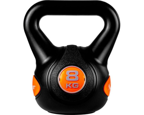 Гиря Movit Kettlebell Dumbbell - 8 кг, чорний / помаранчевий