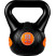 Гиря Movit Kettlebell Dumbbell - 8 кг, чорний / помаранчевий