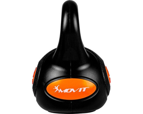 Гиря Movit Kettlebell Dumbbell - 8 кг, чорний / помаранчевий