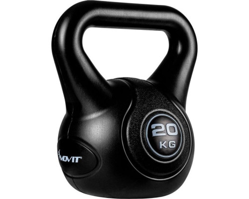 Гиря Movit Kettlebell - 20 кг, чорний