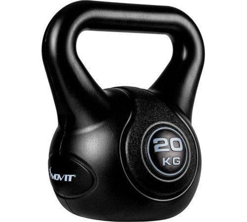 Гиря Movit Kettlebell - 20 кг, чорний