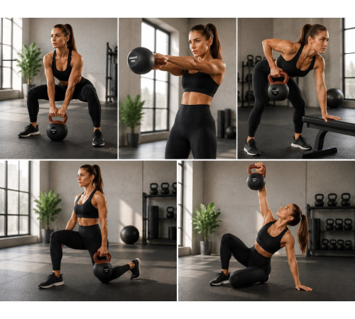 Гирі м'які Rebel Active Soft 2,5 - 12 кг, 6 шт