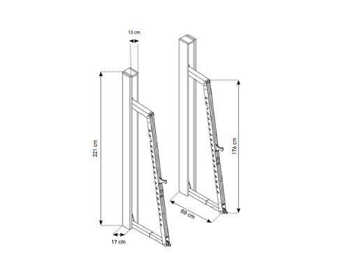 Стійка для тренувань NOHRD SquatRack Oak Vintage