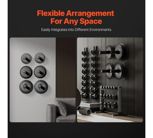 Настінне кріплення для вагових дисків VEVOR, чорний