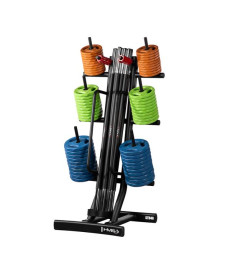 Набір штанг HMS SBP22 10 x 20 кг зі стійкою STR40