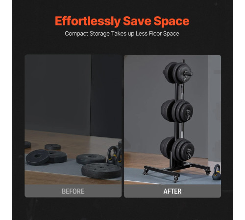 Стійка для штанг VEVOR, чорний