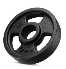 Диск металевий  Tri Grips weight plate 1 кг 31 mm bore - Marbo Sport