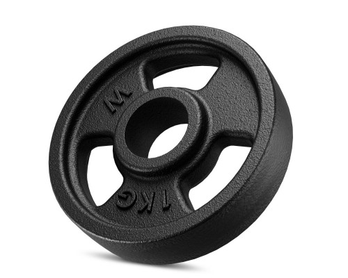 Диск металевий Tri Grips weight plate 1 кг 31 mm bore - Marbo Sport