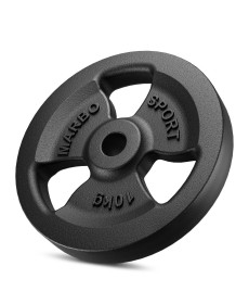 Диск металевий Tri Grips weight plate 10 кг with 31 мм bore - Marbo Sport