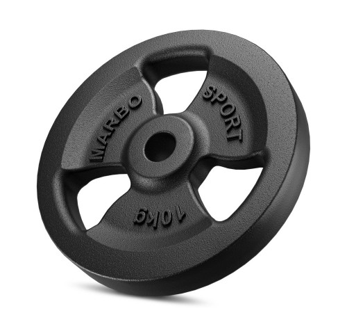 Диск металевий Tri Grips weight plate 10 кг with 31 мм bore - Marbo Sport