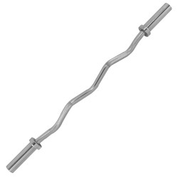 Штанга олімпійська Tunturi Olympic Curlbar Springcol Chrome 120 см