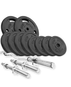 Набір зі штангою та гантелями Hop-Sport STRONG 37 кг