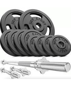 Набір зі штангою та гантелями Hop-Sport STRONG 39 кг