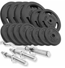 Набір STRONG 77кг з W-подібним і гантельними грифами