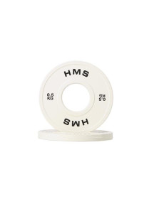 Вагові плити CBRS05  OLIMPIJSKI 2 x 0.5 KG HMS - білі 