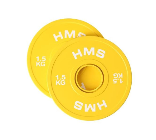 Диски олімпійські HMS CBRS15, 2 x 1,5 кг, жовті