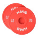 Вагові плити CBRS25 OLIMPIJSKI 2 x 2.5 KG HMS - червоні
