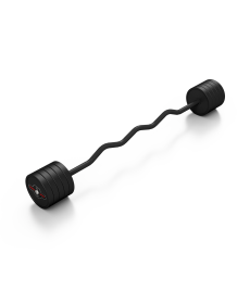 Штанга Steel Rubber Curl 40 кг чорна - Marbo Sport