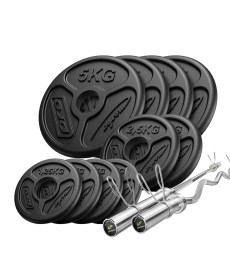 Грифи та диски олімпійські Marbo Sport MW-55kg-OLI 55 кг