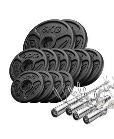 Грифи та диски олімпійські Marbo Sport MW-65kg-OLI 65 кг