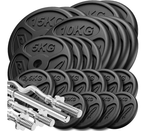 Грифи та диски Marbo Sport MW-173KG-SLIM 173 кг