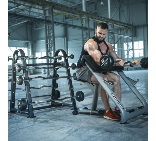 Штанга пряма з гумовим навантаженням 25 кг Bauerfitness AC-1215 Штанга пряма з гумовим навантаженням 25 кг Bauerfitness AC-1215