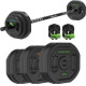 Набір штанги та обтяження Tunturi Aerobic Pump 20 кг, чорний