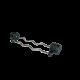 Ламана штанга з прогумованим вантажем 30 кг Bauerfitness AC-1236