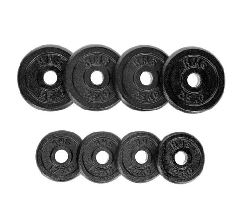Гантелі ST20 2 x 10 KG HMS - чорні Гантелі ST20 2 x 10 KG HMS - чорні
